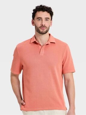 Goodfellow & Co Coral Pink Short Sleeve Polo